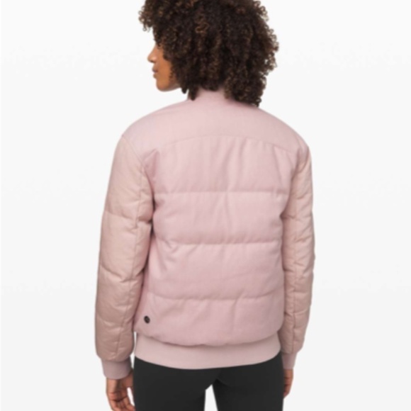 Lululemon Roam Far Wool Bomber Porcelain Pink - Picture 13 of 13